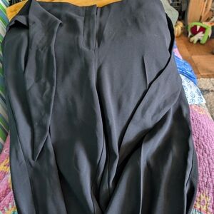 Black Wide-Leg Pants